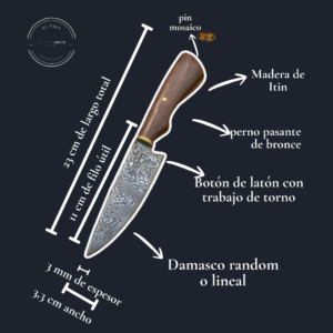 Infografia Cuchillo Damasco