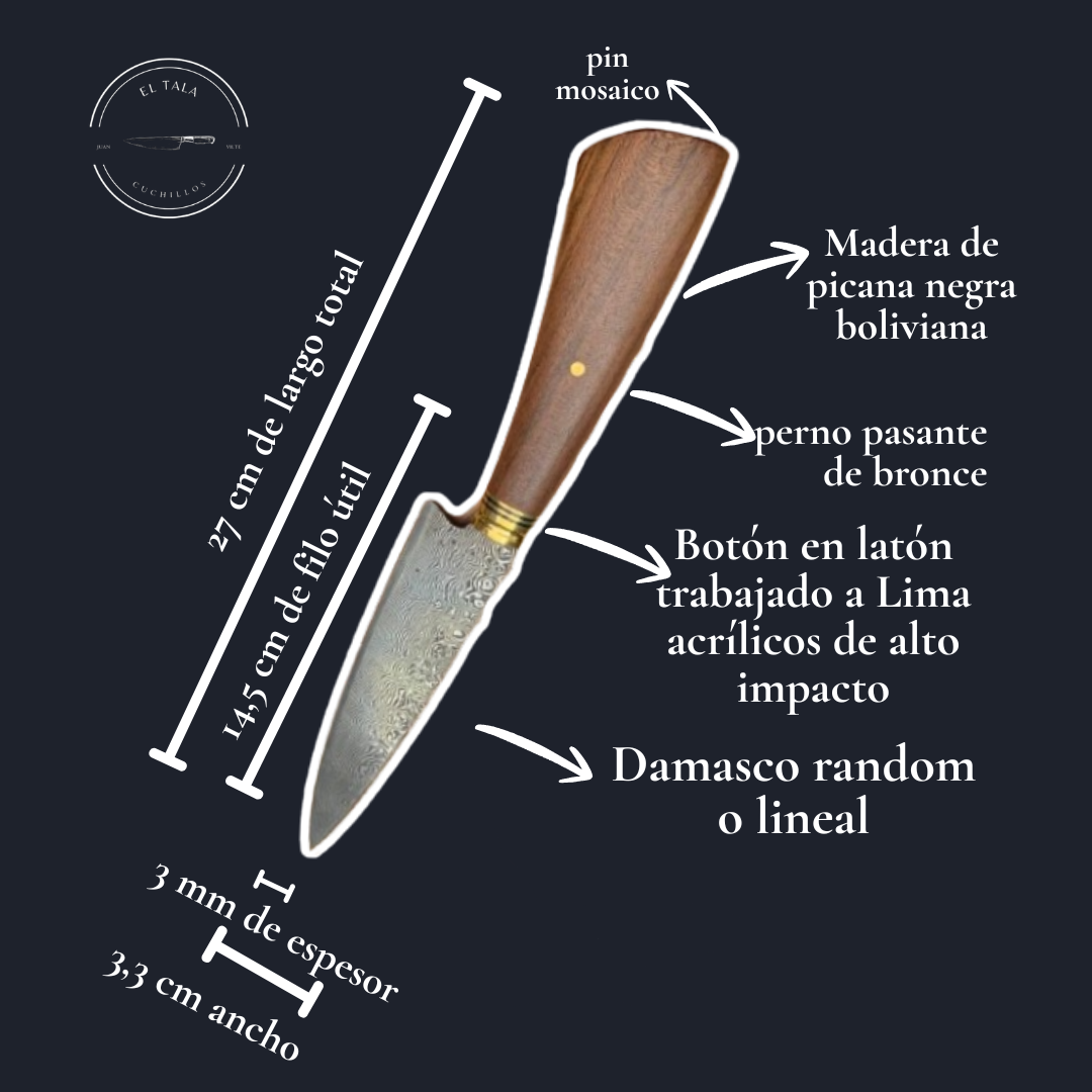 Infografia Cuchillo Damasco