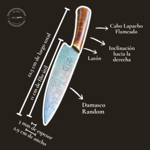 Infografia Cuchillo Damasco